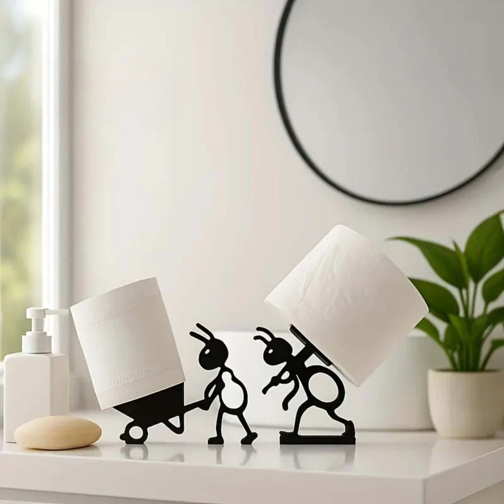 Cute Animal Wall-Mounted Toilet Paper Holder