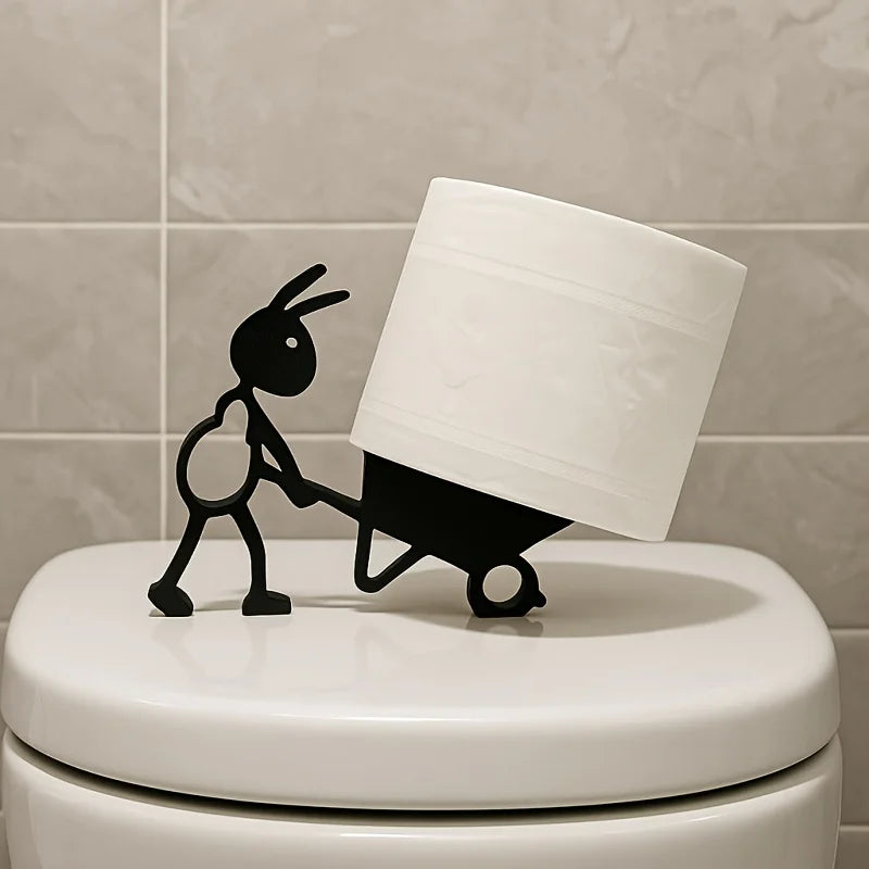 Cute Animal Wall-Mounted Toilet Paper Holder