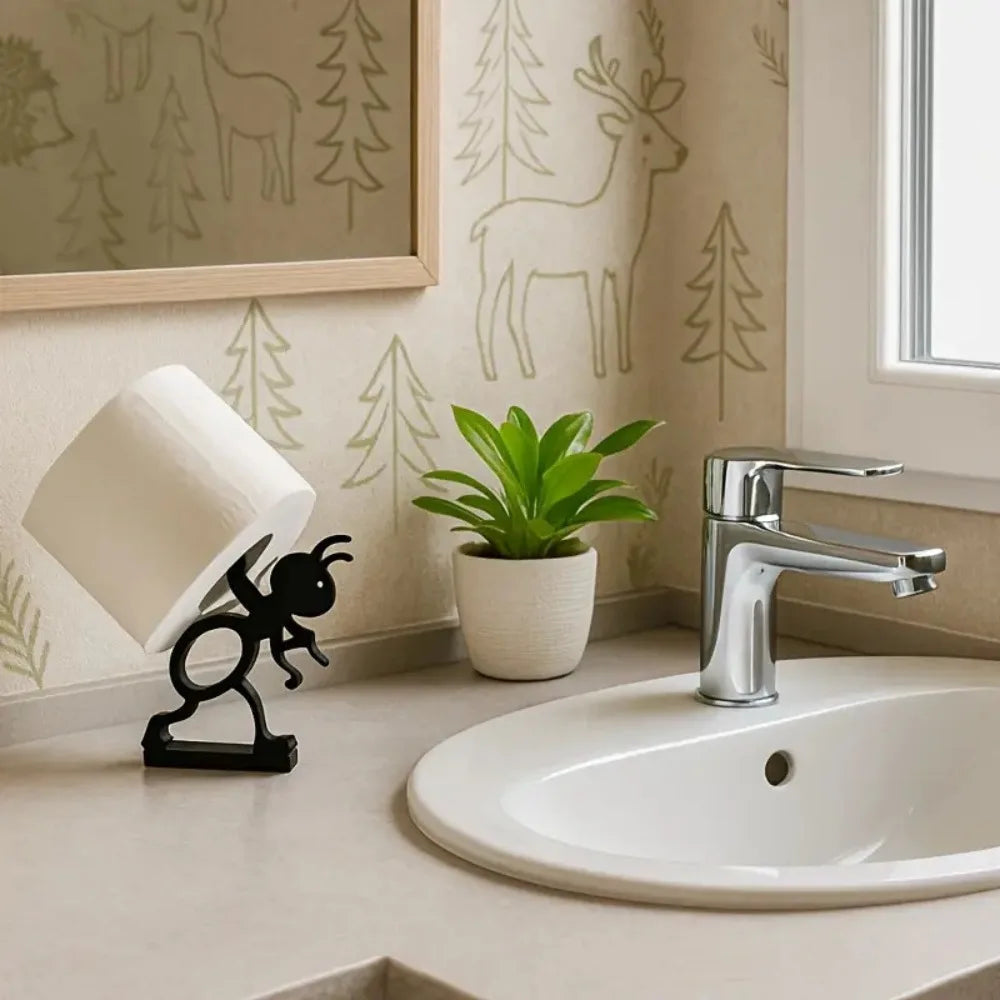 Cute Animal Wall-Mounted Toilet Paper Holder