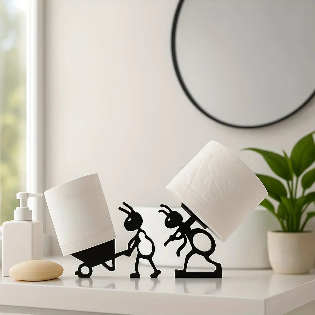 Cute Animal Wall-Mounted Toilet Paper Holder