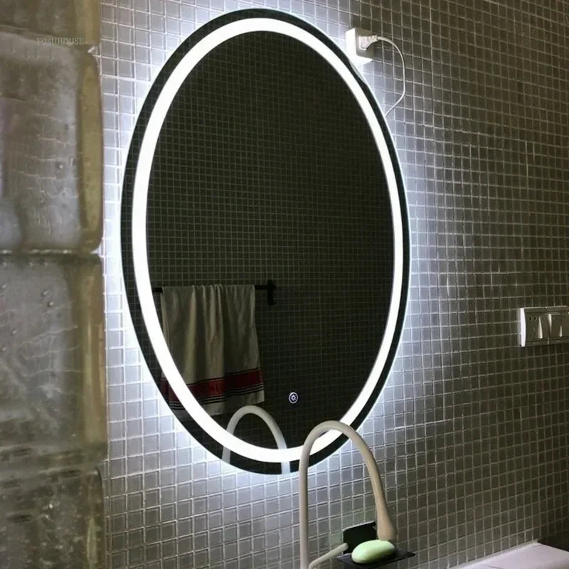 Daylight LED Magnifying Anti-Fog Vanity Mirror (Frameless Oval)