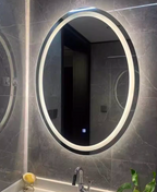 Daylight LED Magnifying Anti-Fog Vanity Mirror (Frameless Oval)