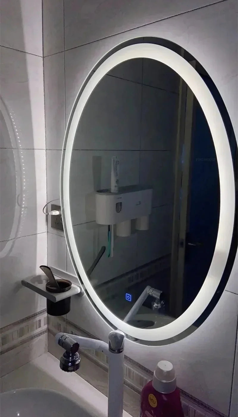Daylight LED Magnifying Anti-Fog Vanity Mirror (Frameless Oval)