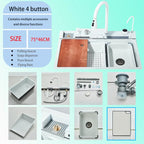 Digital Temperature Display 304 Stainless Kitchen Sink (Integrated Soap Dispenser)