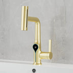 Digital Temperature Display Waterfall Bathroom Sink Faucet (Up/Down Adjustable)