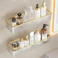 Drill-Free Clear Acrylic Corner Wall Shelf