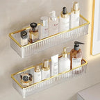 Drill-Free Clear Acrylic Corner Wall Shelf