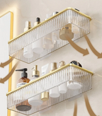 Drill-Free Clear Acrylic Corner Wall Shelf