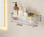 Drill-Free Clear Acrylic Corner Wall Shelf