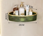 Drill-Free Clear Acrylic Corner Wall Shelf