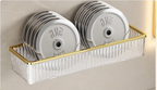 Drill-Free Clear Acrylic Corner Wall Shelf