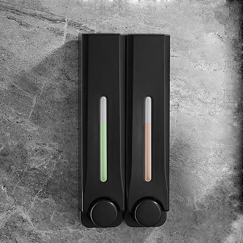 Drill-Free One-Touch Wall Soap Dispenser (500ml Chambers)