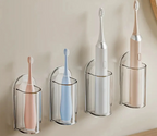 Drill-Free Self-Adhesive Toothbrush Holder (Fits Electric & Manual)