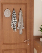 Drill-Free Self-Adhesive Walnut Wall Hooks