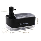 Dual-Action Refillable Press & Pump Dish Soap Dispenser