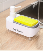 Dual-Action Refillable Press & Pump Dish Soap Dispenser