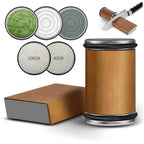 Dual-Sided Diamond & Magnetic Guide Rolling Knife Sharpener