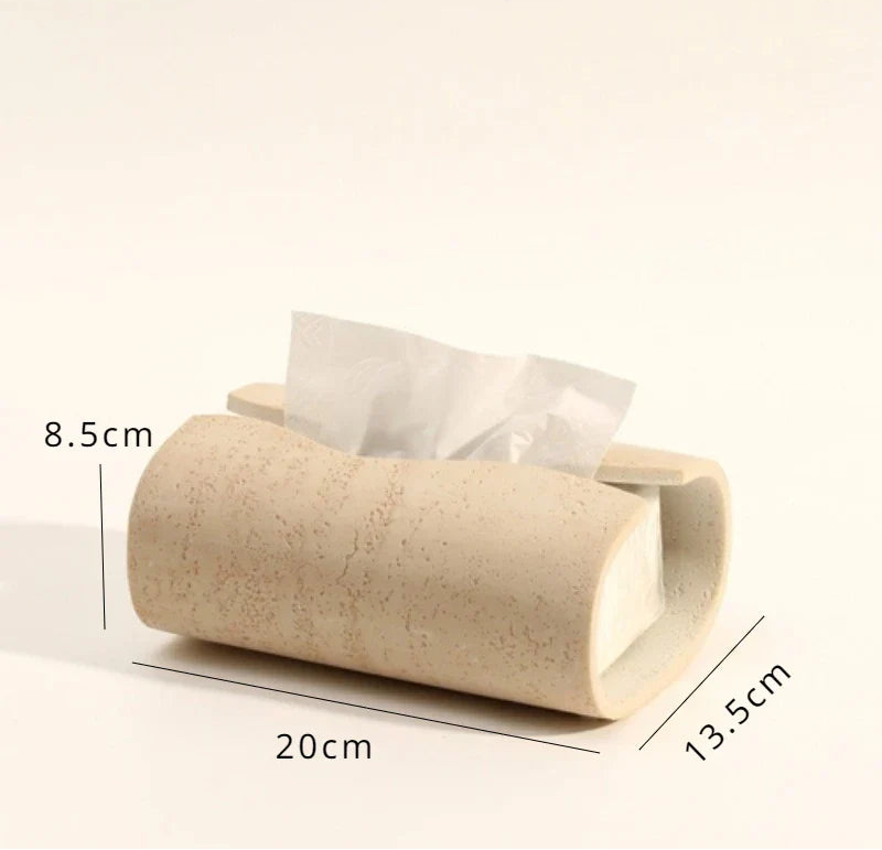 Durable Natural Sandstone Soap Dish & Tumbler (4-Piece Set)