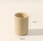 Durable Natural Sandstone Soap Dish & Tumbler (4-Piece Set)