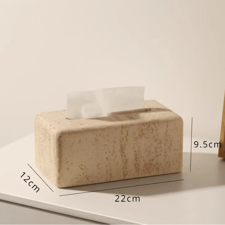 Durable Natural Sandstone Soap Dish & Tumbler (4-Piece Set)