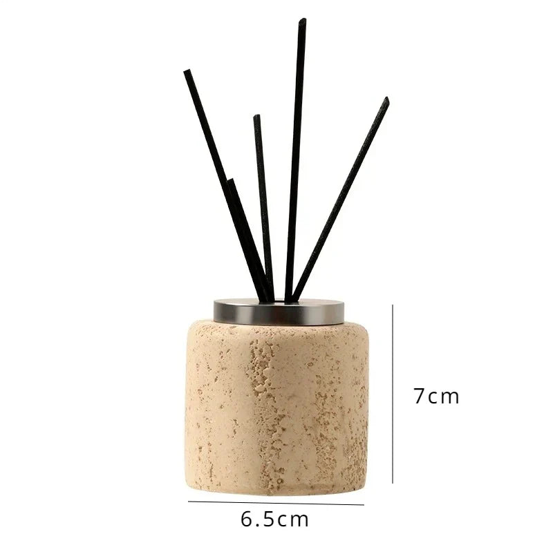 Durable Natural Sandstone Soap Dish & Tumbler (4-Piece Set)