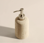 Durable Natural Sandstone Soap Dish & Tumbler (4-Piece Set)