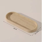 Durable Natural Sandstone Soap Dish & Tumbler (4-Piece Set)