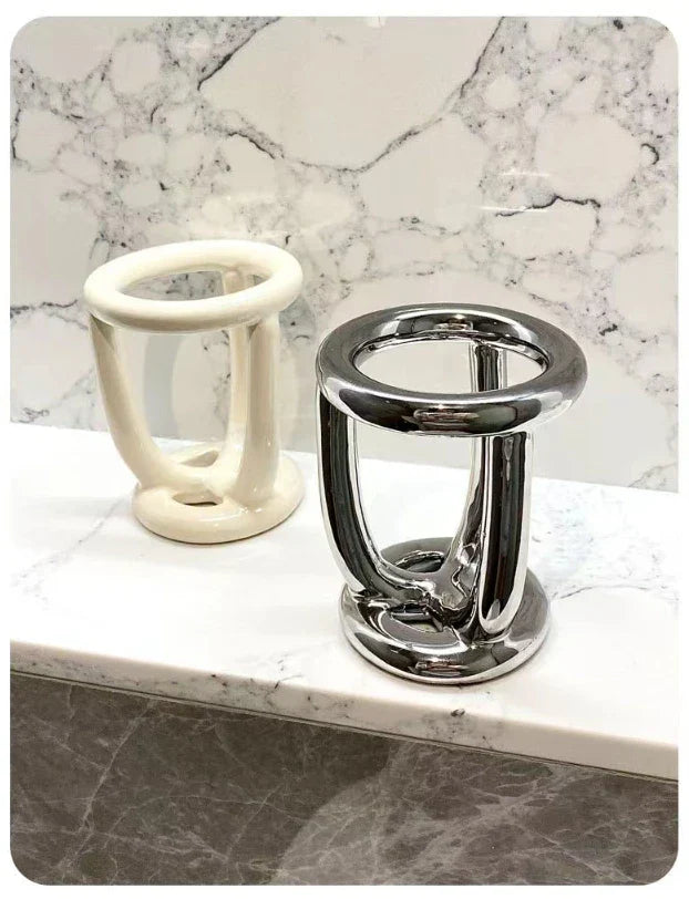 Durable Scratch-Resistant Ceramic Toothbrush Holder