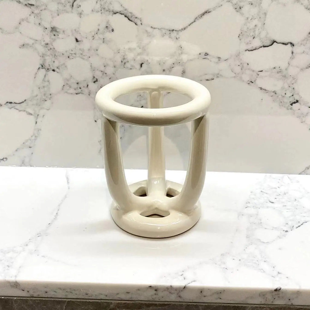Durable Scratch-Resistant Ceramic Toothbrush Holder