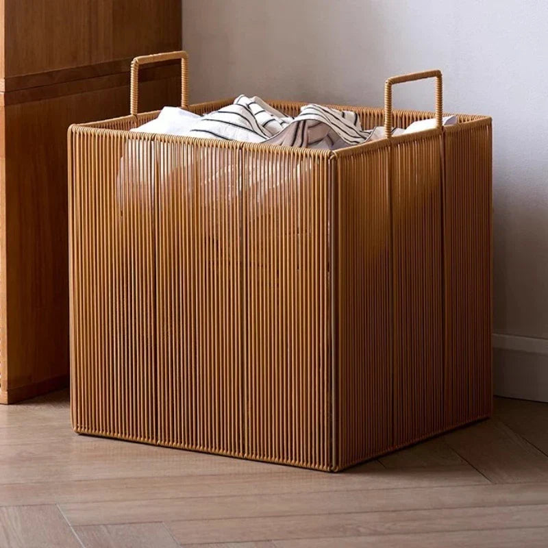 Eco-Friendly Breathable Mesh Laundry Basket (Built-In Handles)