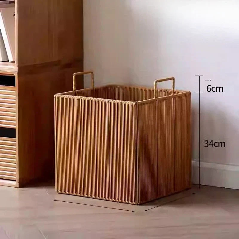 Eco-Friendly Breathable Mesh Laundry Basket (Built-In Handles)