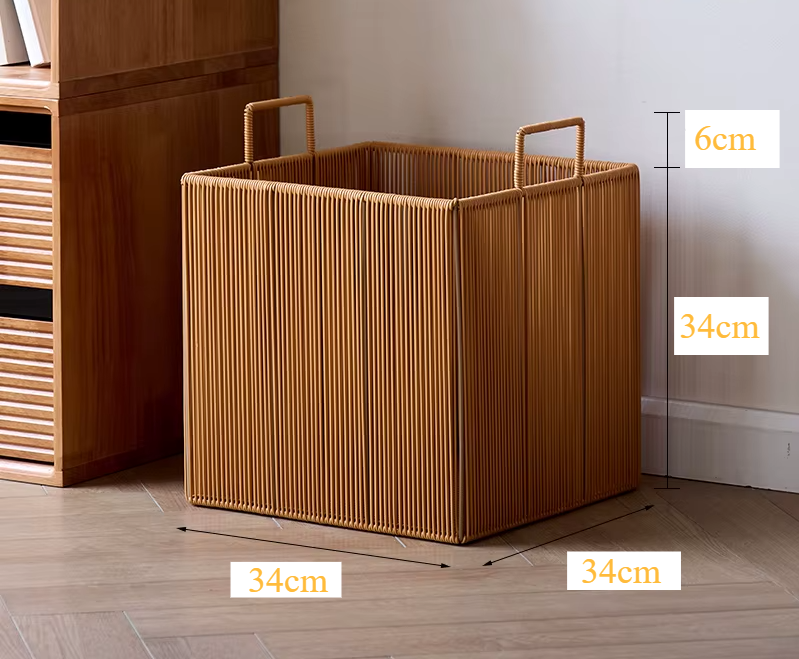 Eco-Friendly Breathable Mesh Laundry Basket (Built-In Handles)