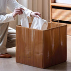 Eco-Friendly Breathable Mesh Laundry Basket (Built-In Handles)