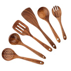 Eco-Friendly Non-Scratch Wooden Utensil Set (With Storage Bucket)
