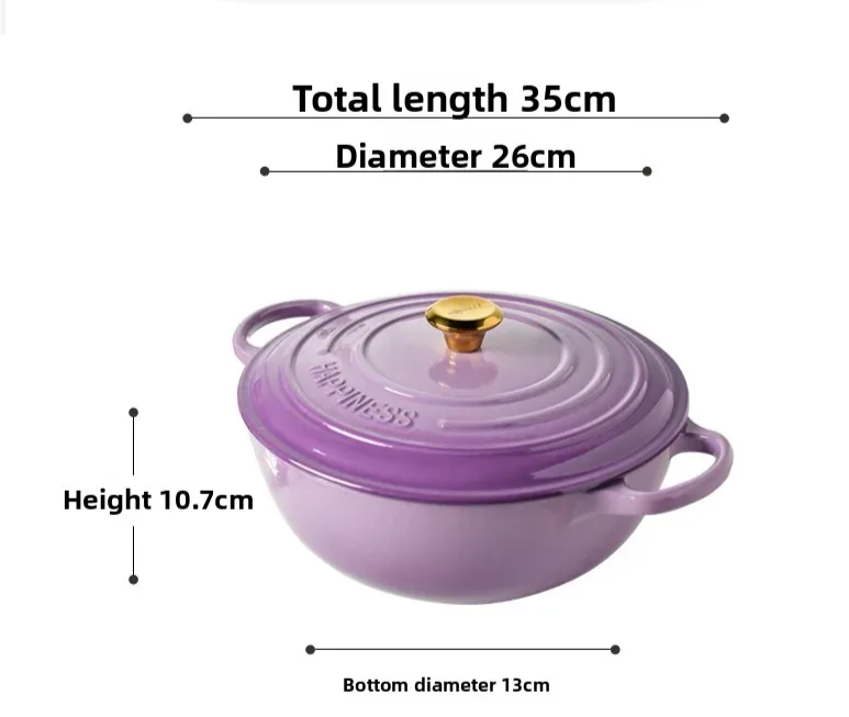 Enameled Cast Iron Non-Stick Dutch Oven (5-Quart)