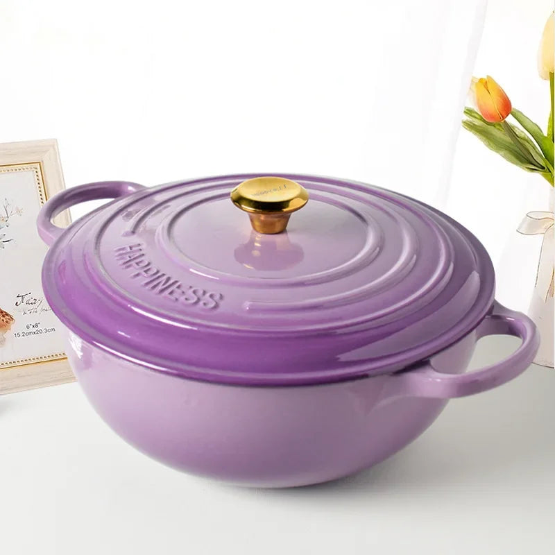 Enameled Cast Iron Non-Stick Dutch Oven (5-Quart)