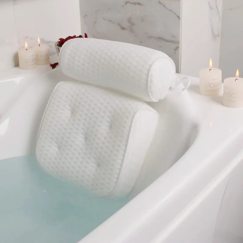 Ergonomic 3-in-1 Non-Slip Bath Pillow