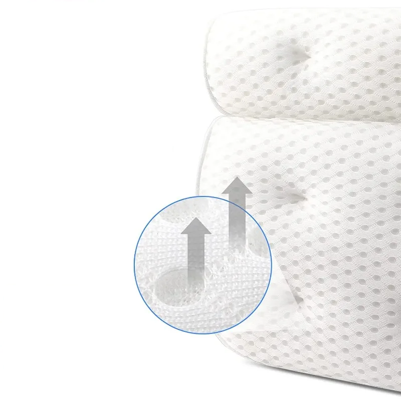 Ergonomic 3-in-1 Non-Slip Bath Pillow