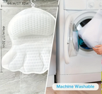 Ergonomic 3D Air Mesh Bath Pillow (Non-Slip Suction Cups)