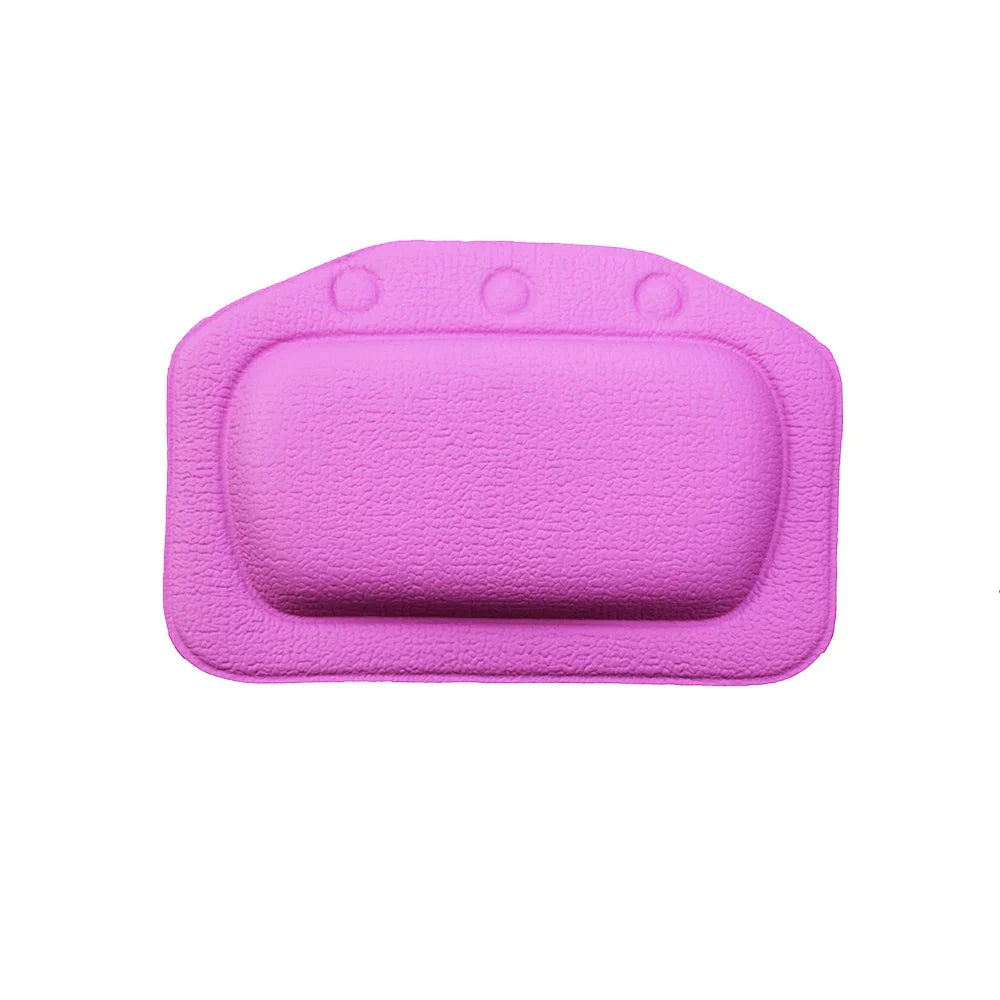 Ergonomic Neck-Support Suction-Cup Bath Pillow