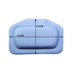 Ergonomic Neck-Support Suction-Cup Bath Pillow