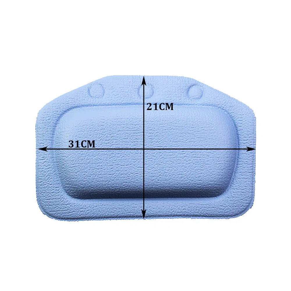 Ergonomic Neck-Support Suction-Cup Bath Pillow
