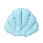 Ergonomic Terry Cloth Inflatable Bath Pillow (With Suction Cups)