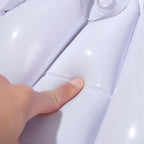 Ergonomic Terry Cloth Inflatable Bath Pillow (With Suction Cups)