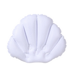 Ergonomic Terry Cloth Inflatable Bath Pillow (With Suction Cups)