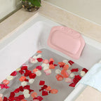 Ergonomic Water-Resistant Foam Bath Pillow (Strong Suction Cups)