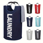 Extra-Large Collapsible Waterproof Polyester Laundry Hamper
