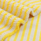 Extra-Soft Striped Jacquard Lamb Fleece Fabric