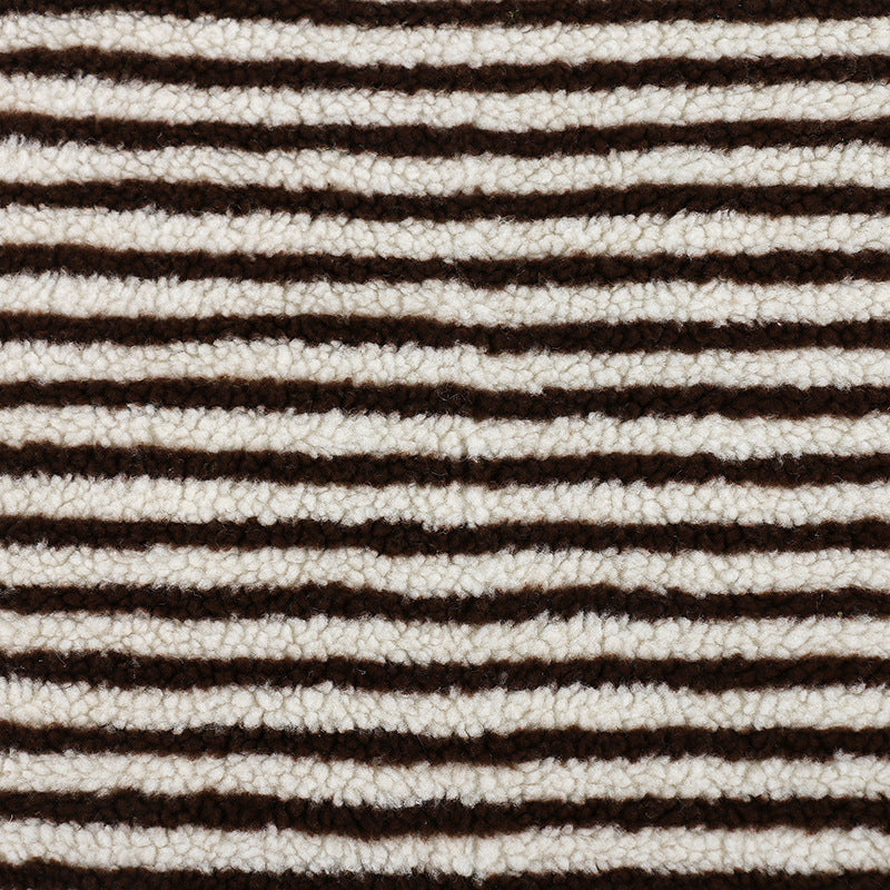 Extra-Soft Striped Jacquard Lamb Fleece Fabric