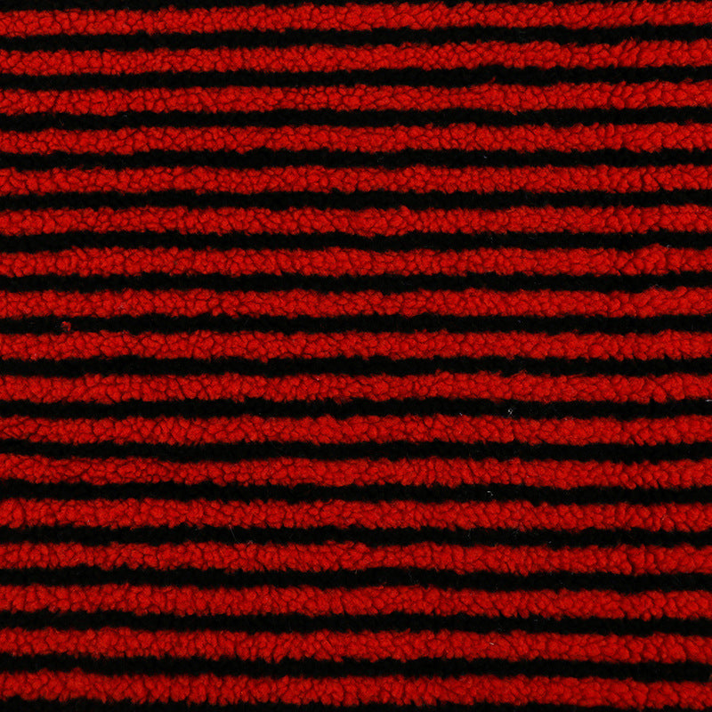 Extra-Soft Striped Jacquard Lamb Fleece Fabric